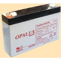 Baterias selladas de Plomo-Acido OPALUX DH-670, especiales para Luces de emergencia, filmadoras, paneles de alarma, robótica, Proyectos electrónicos, carritos a batería, coches electricos, ETC.