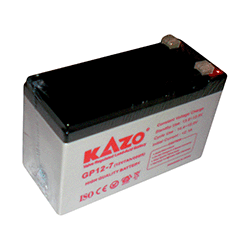 Batería seca marca KAZO
de 12 Voltios, 7AH
modelo: GP12-7
