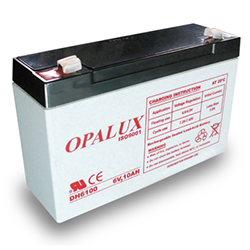 Baterias selladas de Plomo-Acido OPALUX DH-6100, especiales para Luces de emergencia, filmadoras, paneles de alarma, robótica, Proyectos electrónicos, carritos a batería, coches electricos, ETC.