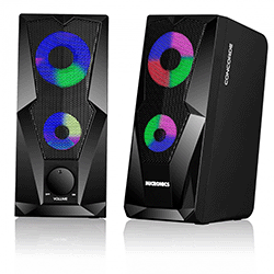 PARLANTES STEREO CON LUCES LED *MICRONICS - CONCORDE* GAMER
S308  - 5 WATTS
