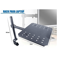 RACK Soporte para Laptop Notebook
brazo articulado ajustable
CELESTIUM TVD-017L

