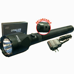Linterna portatil LED marca OPALUX modelo YT-RA201, ideal para vigilantes, inspectores, revision de bolsos, inspeccion de objetos, etc.
