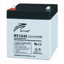 Baterias selladas de Plomo-Acido RITAR RT1245, especiales para Luces de emergencia, filmadoras, paneles de alarma, robótica, Proyectos electrónicos, ETC.